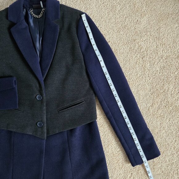 Faux vest colorblock coat - Picture 6 of 13